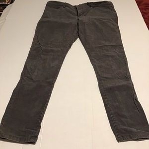 Women’s JC Penny Gray Corduroy Pants sz 16